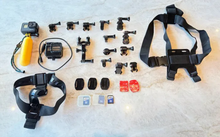 Go Pro 7 Black + Suportes e Acessórios