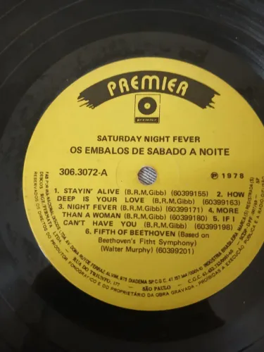 Disco de Vinil Saturday Night Fever 1978 Antiguidade Raridade