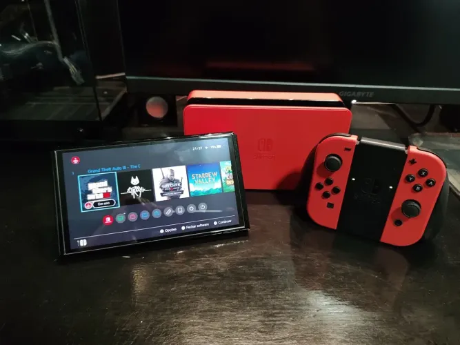 Nintendo switch oled desbloqueado 512gb
