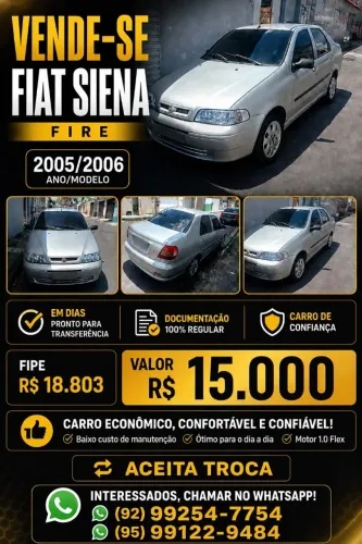 Fiat Siena 1.0/ EX 1.0 MPI Fire/ Fire Flex 8V 2006