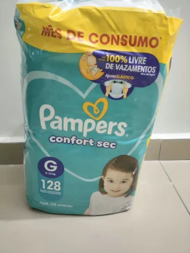 Fralda Pampers G 128 Unidades