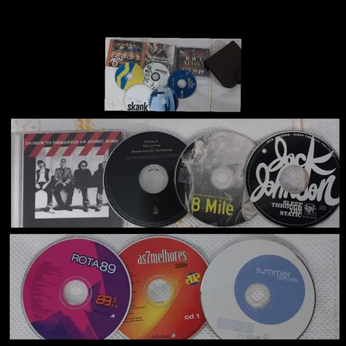LOTE COM 13 CDs Diversos: Pagode, Rock, Pop, Dance Brinde Case para CDs
