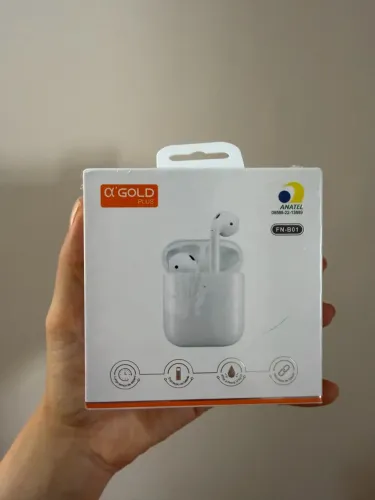 Fone de ouvido Bluetooth A'Gold Plus Sem Fio V5.4 (Modelo FN-B01) novo lacrado
