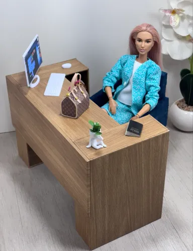 Móveis miniatura para boneca Barbie 