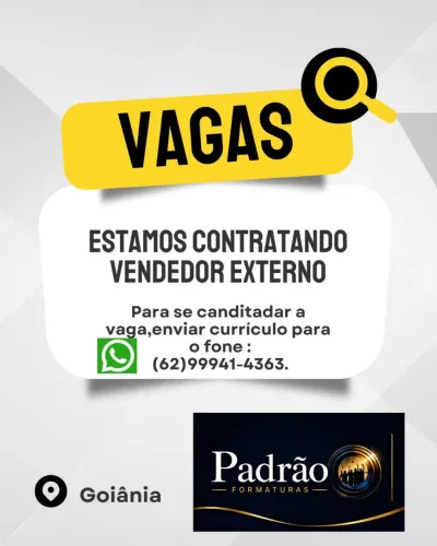 Vendedor externo Goiânia
