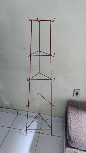 Paneleiro Vertical De Ferro Rústico - Porta Panelas Ou Suporte Plantas