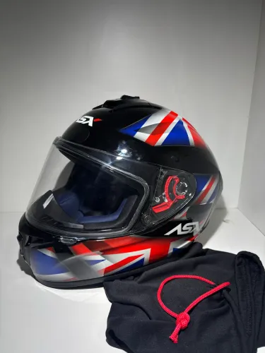 Capacete de moto ASX Draken UK Tam 58 (M) - Impecável c/ INMETRO