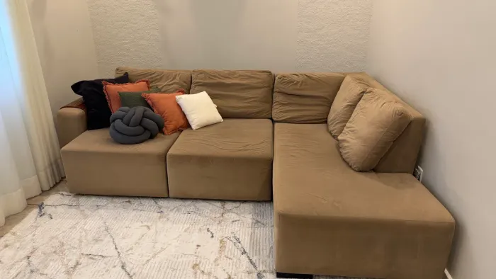 Sofá Retrátil 2,70m com Chaise de 2m - Grande e Super Confortável