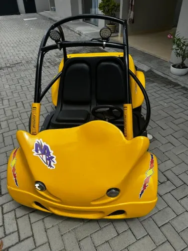 Mini Buggy Fapinha, motor Toyama 6.5, partida elétrica, frente e marcha ré, 2 lugares