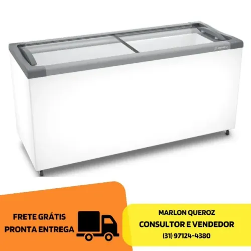 Freezer Horizontal Tampa De Vidro 505L Metalfrio