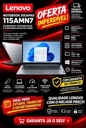 Notebook Lenovo Ideapad Gamer