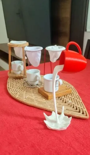 Kit de objetos de decoração para cozinha, cafeteria ou confeitaria
