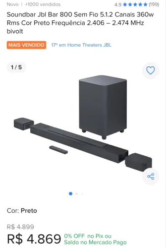 Soundbar JBL Bar 800