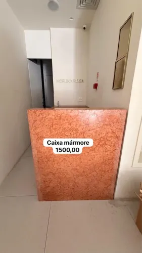 Balcão de mármore laranja