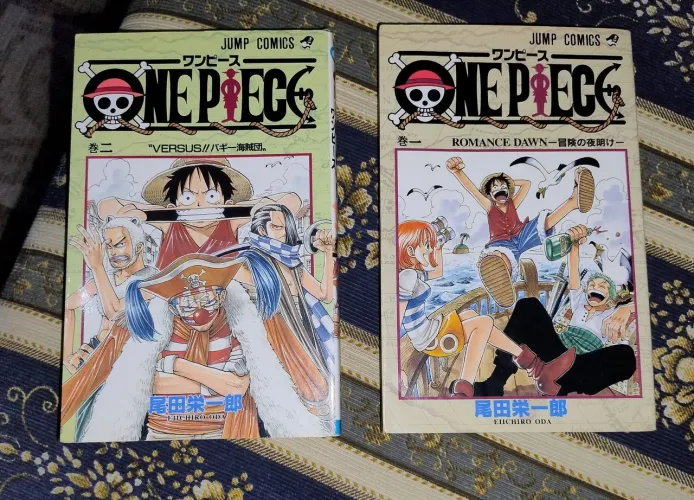 Mangás de One piece originais do Japão edição 1 e 2