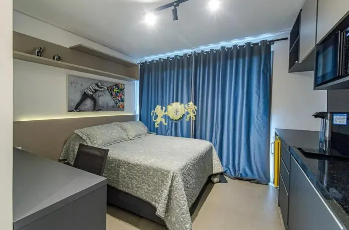 Flat mobiliado à venda na Consolação | 24m² | 1 Dormitório |Próximo à Estação Higienópolis