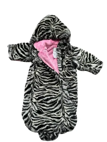 Saco de dormir animal print pelucia forrado de rosa por dentro nunca usado - Widgeon - 3 m