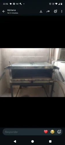 Forno lastro pedra refratária a gás