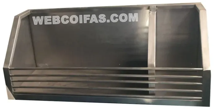 Fruteira inox, com tubos em aço inox escovado direto da fábrica, fabricamos sob medida.