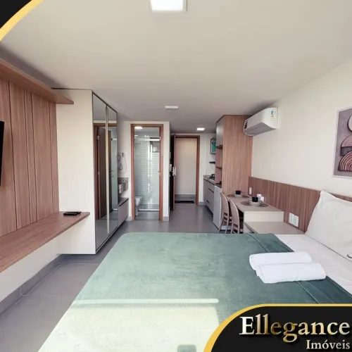 Flat beira mar, mobiliado e decorado R$ 2.300,00 - No Bessa