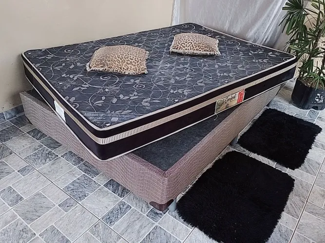 Entrego, cama box casal