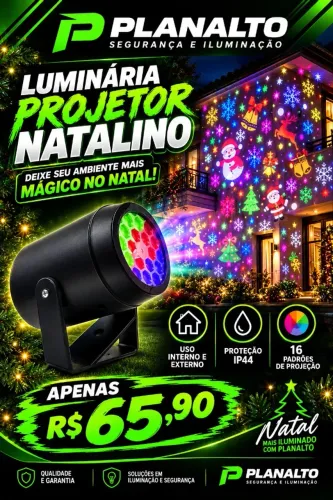 Luminaria mini - projetor Natalina 