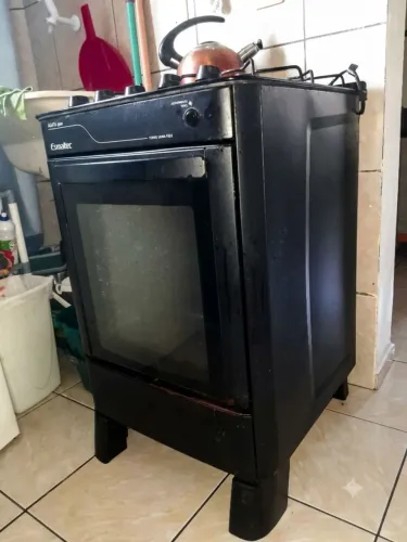 Fogão automático tampo de vidro 4 bocas Esmaltec Ágata