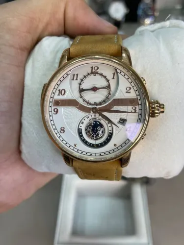 Relógio Quartzo Montblanc Novo Pulseira Carmuca + Caixa Premium
