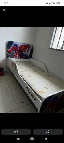 Mini cama infantil do Homem aranha 