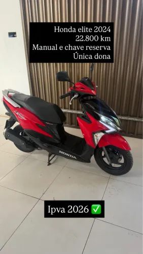 Honda Elite 125 2024 única dona vendo/troco