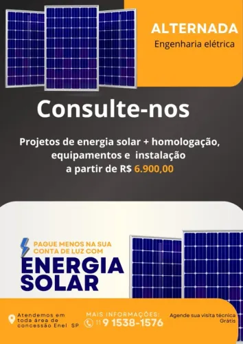 Instalação de Energia solar Fotovoltaica