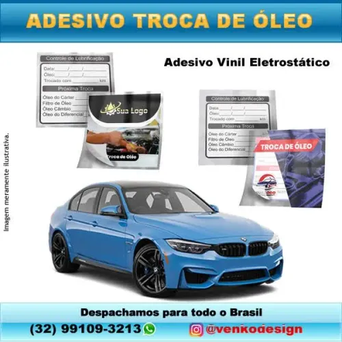 ADESIVOS TROCA DE ÓLEO