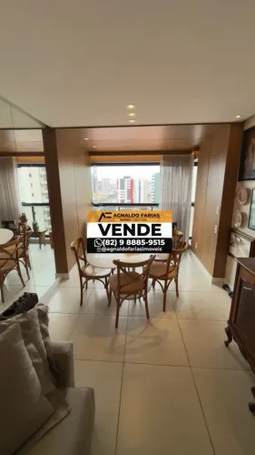 Vendo lindo apartamento c/ 85 m² em Jatiúca - Maceió - AL