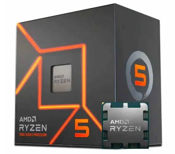 Processador AMD Ryzen 5 7600, 3.8GHz (5.1GHz Max Turbo), Cache 38MB, 6 Núcleos, 12 Threads