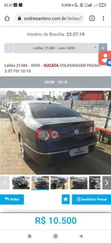 Passat tsi 2010 retirada de peças sucata 