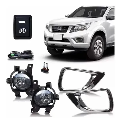 Kit Farol Milha Neblina Moldura Cromada Frontier 2017 2018