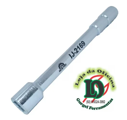 Chave de Vela Sextavado para Renault e Peugeot 14mm com Encaixe 1/2 Pol. - INJETEC-IJ-2169