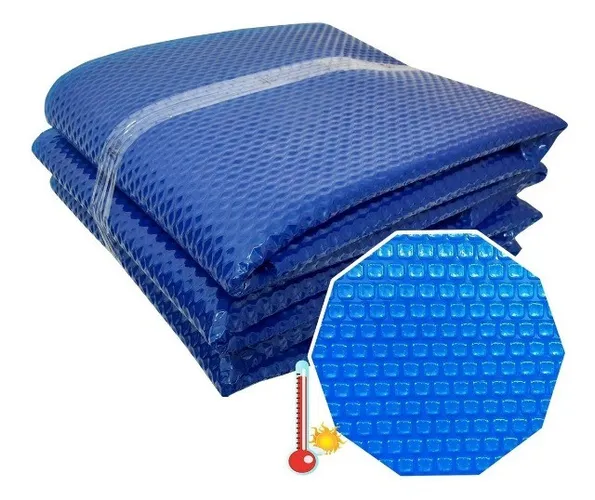 Capa Manta Térmica Preta Para Piscina 6 X 4 Plástico Bolha - Entrega em Brasília.
