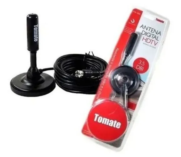 Antena Digital Interna Tomate De Alta performance 3.5 Dbi Cabo 5 metros Produto Novo