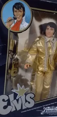 Boneco Elvis Presley raro na caixa 