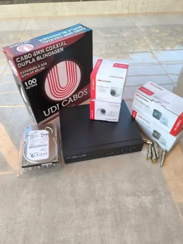 Tenho 1 kit de 4 câmeras Full HD