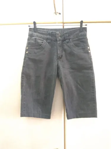 Bermuda jeans preta