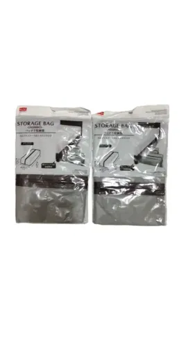 Kit com 2 bolsas de armazenamento 30cm x 14cm x 61cm Daiso