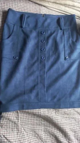 Saia azul Plus size 