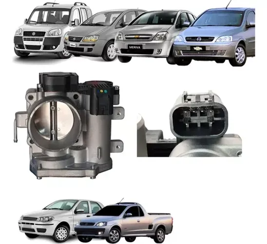 Corpo Borboleta Corsa/Montana 06/ Meriva 06/10 Doblo/Idea/Palio 06/ Flex Cod: 041849