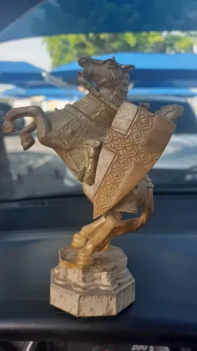 <br>Colecionismo - miniaturas 1 cavaleiro de xadrez Harry Potter em plástico )