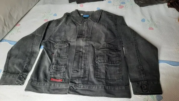 Jaqueta jeans infantil. Tam.6