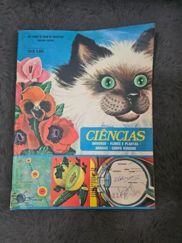 Álbum figurinhas ciências editora vecchi 1976 completo