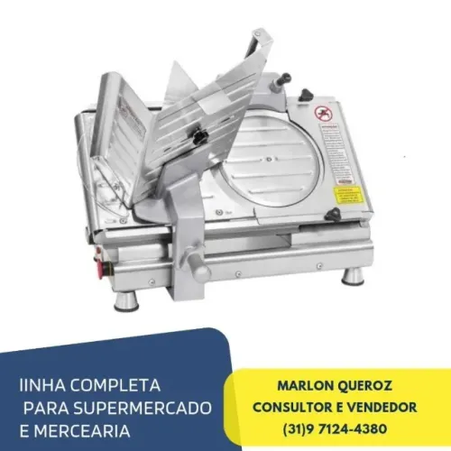 Cortador de Frios Bermar Semi Automático Inox