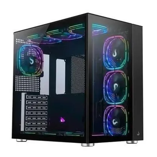 Gabinete Gamer Rise Mode Galaxy Glass Standard, Mid Tower, ARGB, ATX, Lateral e Frente
